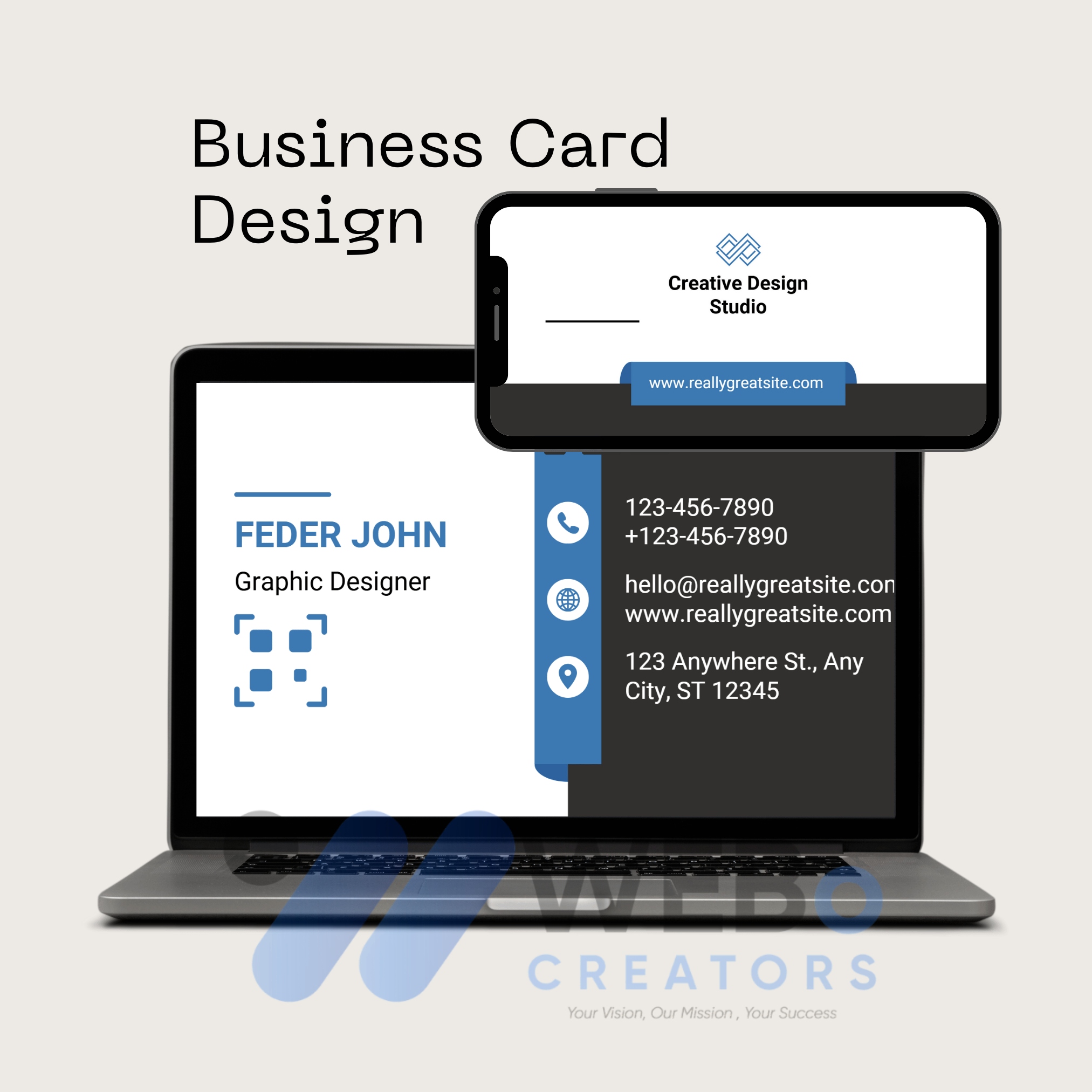 business-card-design professional branding style